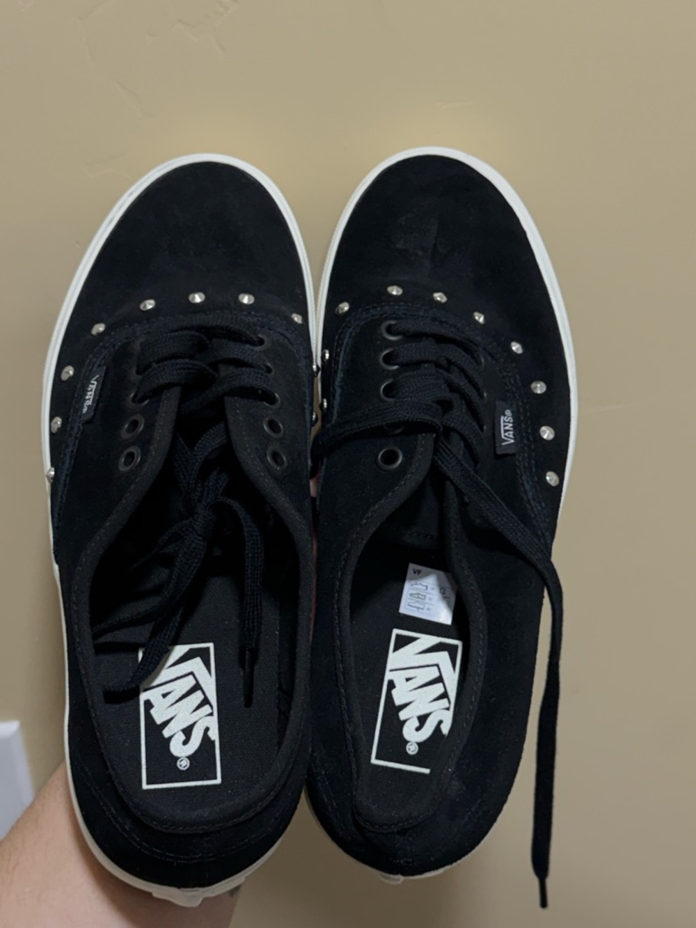 Vans Studded Black Suede Shoes